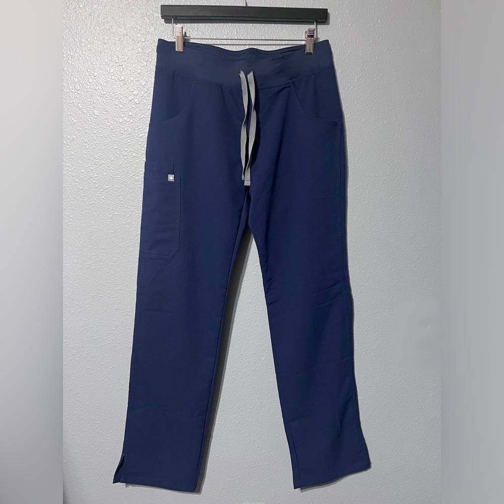 FIGS Scrubs Pants Bottoms Technical Collection Blue Womens Sz S/T Inseam 32” EUC